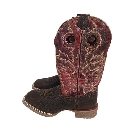 Laredo Men's 7977 Kosar Leather Square Toe Cowboy Western Boot Brown Size 9D - Picture 4 of 7